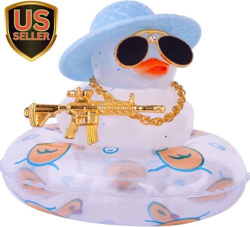 Car Rubber Duck Dashboard Decoration Colorful Duck Car Ornaments with Special...