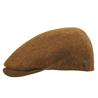 Bugatti Italian Wool Winter Flatcap - Herren Schirmmütze in 100% Wolle gefüttert
