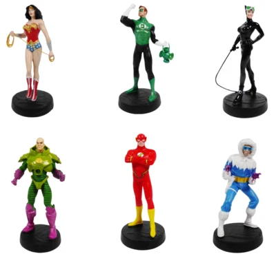 Lot de 6 Figurines DC Comics 10cm Flash Catwoman Lex Luthor Wonder Woman DC6 - Photo 1/3