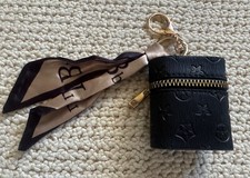 NEW keychain coin purse cute luv lv black purse or handbag charm