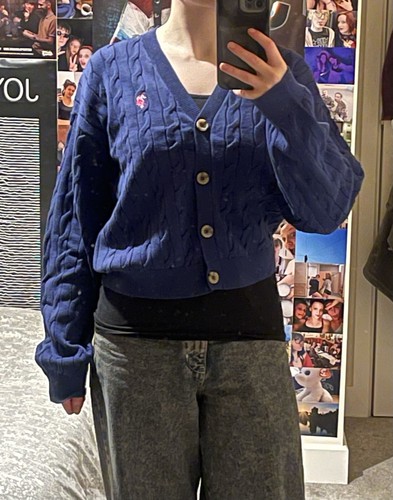 ralph lauren cardigan blue women - Picture 2 of 4