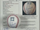 Greg Maddux John Smoltz Tom Glavine Signed Hall of Fame Baseball JSA LOA HOF B
