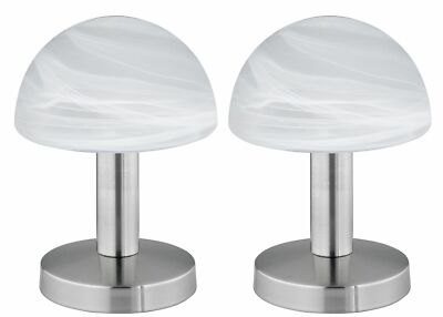 2er  SET  Touch me Tischleuchte Nachttischlampe Höhe 21 cm 1 x E14 Tischlampen