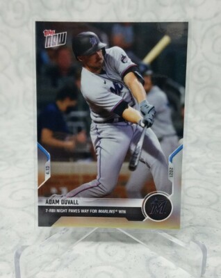 2021 Topps NOW Adam Duvall #71 7-RBI Night Paves Way for Marlins