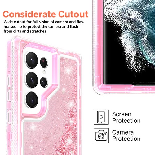 Defender Liquid Glitter Case For Samsung Galaxy S23 Ultra S22Plus S21 S20 Note20 - Picture 35 of 55