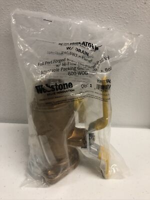Webstone 1-1/2'' SWT x Flange Brass Ball Valve The Isolator - 50416