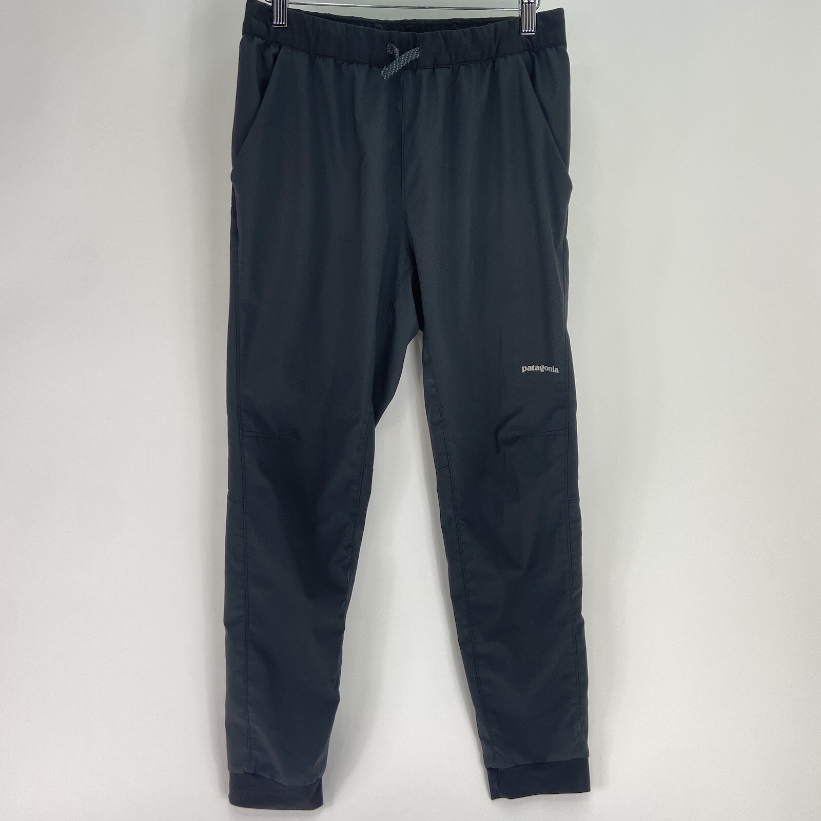 Pantalones de chándal negros Patagonia Terrebonne para hombre talla pequeña (24540)