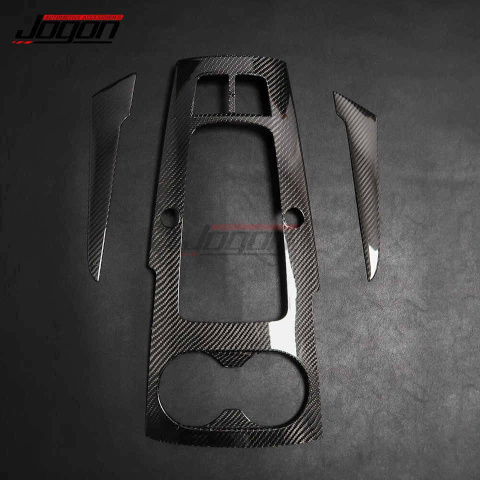 Cubierta de palanca de cambios de fibra de carbono para consola interior Audi A3 S3 RS3 14-18 Foto 4 de 4