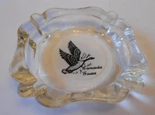 Canada Goose Clear Glass Ashtray Travel Souvenir