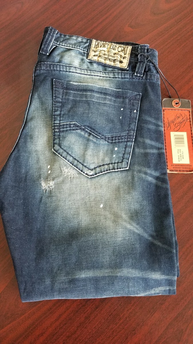 Rivet De Cru Jeans Relaxed Straight Fit Blue Jeans 179/104M MSRP
