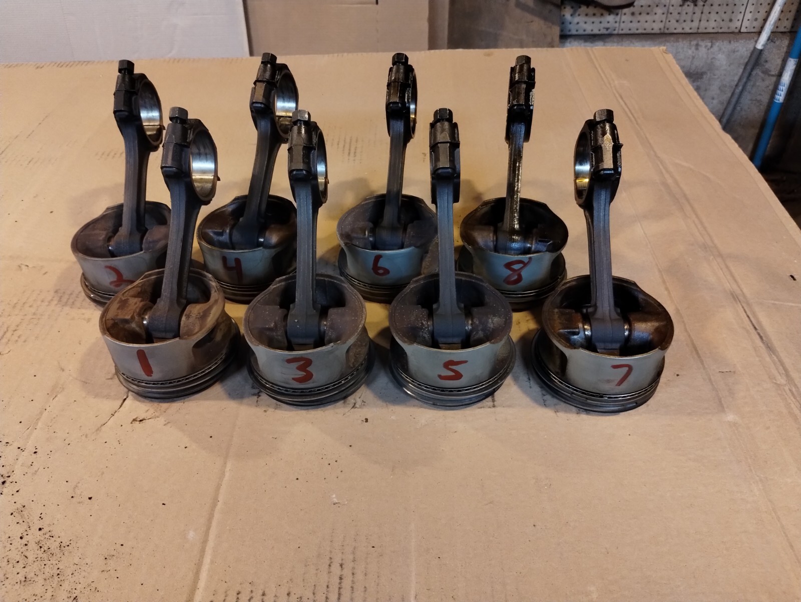 1994 LT1 Rods and Pistons Set From 1994 LT1 5.7 Engine eBay