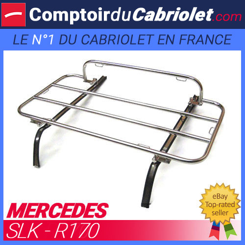 Porte-bagage Mercedes SLK R170 sur-mesure en acier noir pour coffre