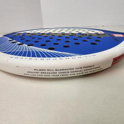 Raquette De Pickleball Wilson Energy - Taille De Grip 4 1/4 Po, Bleu Et Blanc - Neuf Ancien Stock