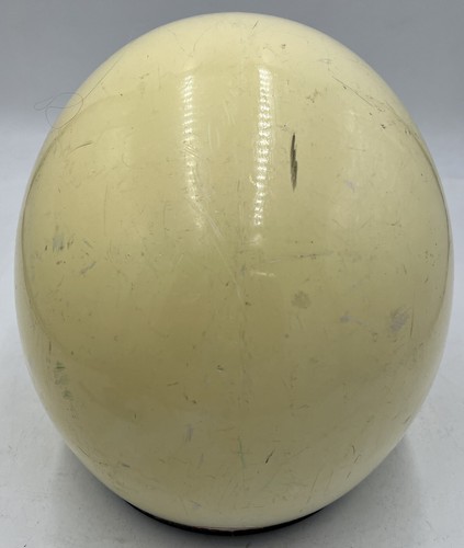 Vintage Lear Siegler Inc White Motor Cycle Helmet 7-73 BA-72 w Chin Straps Nice - Picture 4 of 11