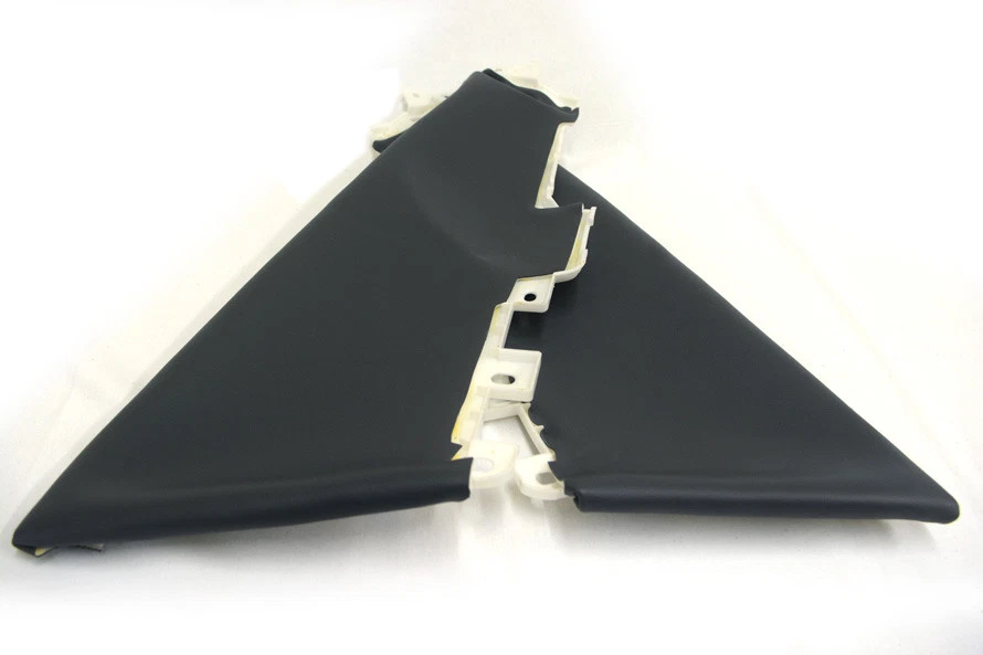 Cubierta sintética de cuero para tarjetas de inserción de panel de puerta para Acura TSX 09-14 negra Foto 4 de 4