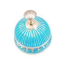 Brass Desktop Bell Hotel Service Ornate Reception Counter Bell