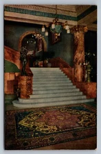 Postcard California San Francisco Virginia Hotel Grand Staircase Unposted  J542