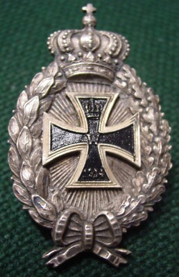 No.8 GERMAN EMPIRE BAVARIA AVIATOR BADGE with EK See Picture