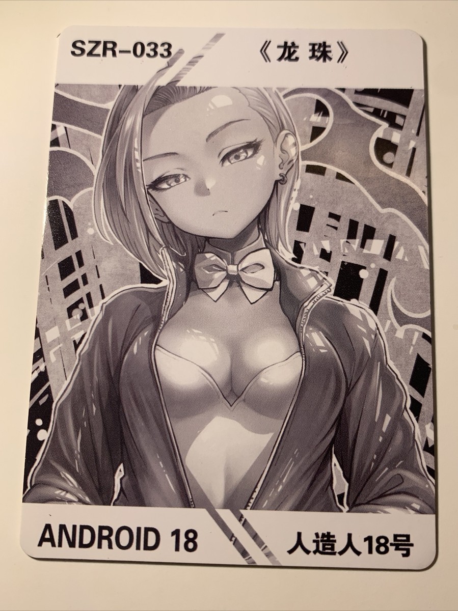 Android 18 Krillin Dragon Ball Hot SZR Foil Goddess Waifu Card
