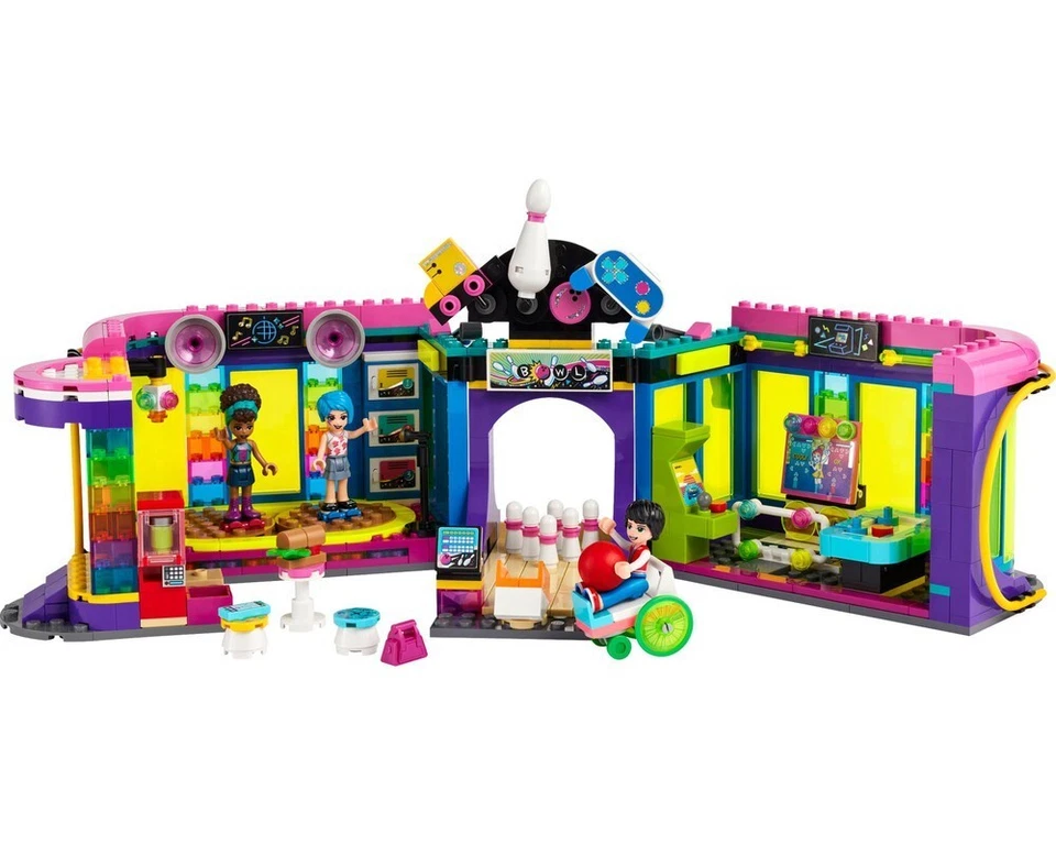 乐高 41708 Roller Disco Arcade FRIENDS 7+ 密封/全新(带保龄球) — 第 2/3 张图片