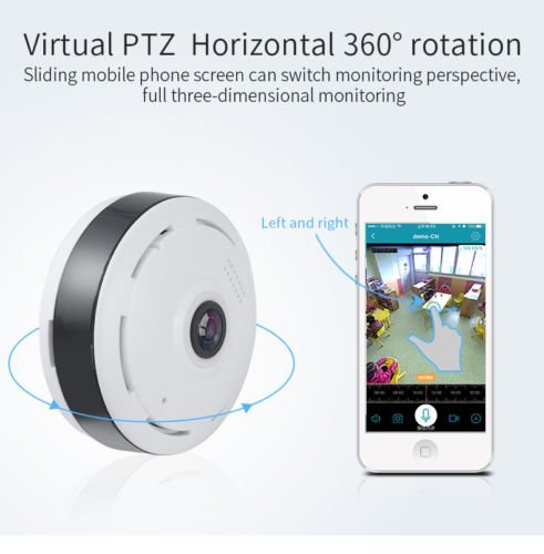 360 Degree Panoramic Smart IP Camera IPC Wireless P2p 960p Security ...