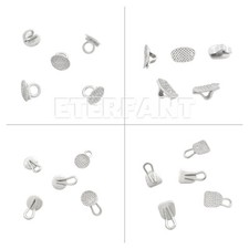 10PCs ETERFANT Dental Orthodontic Lingual Button Bondable Round/Rectangular Base