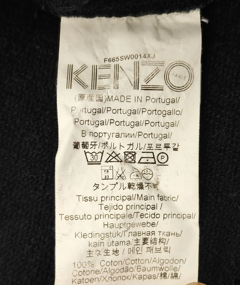 Camiseta de manga larga Kenzo Paris para hombre bordado con logotipo de tigre talla S Foto 3 de 4