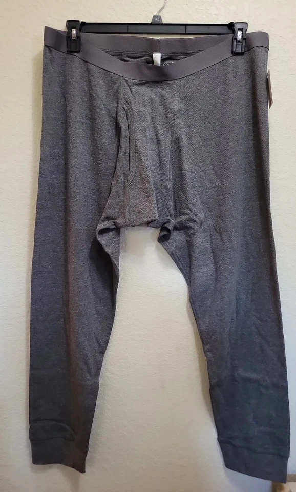 Croft & Barrow большой и высокий мужской размер 3XB светло-серый тепловой нижнее белье основание брюки - Изображение 2 из 4