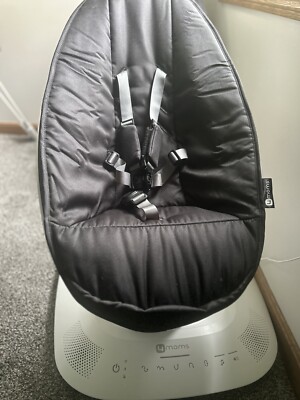 4moms mamaRoo 4 Bluetooth Plush Baby Swing - Silver