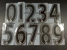 2007 - 2013 OFFICIAL SPORTING ID LEXTRA BLACK KIDS SIZE SHIRT NUMBERS 165mm