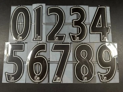 2007 - 2013 OFFICIAL SPORTING ID LEXTRA BLACK KIDS SIZE SHIRT NUMBERS 165mm