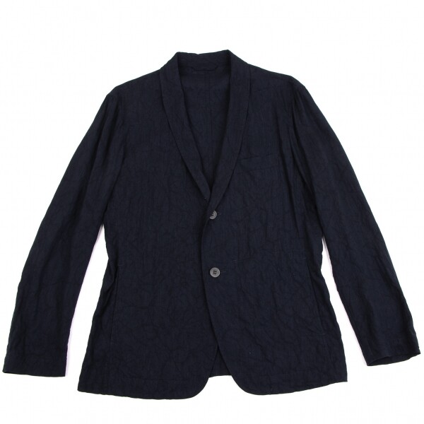 ISSEY MIYAKE MEN Linen Blend Shawl Collar Jacket Size 1(K