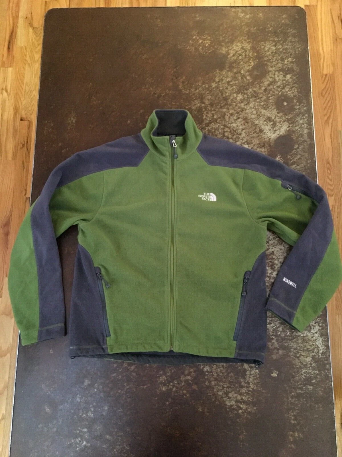 North Face Windwall men's full zip fleece jacket size medium