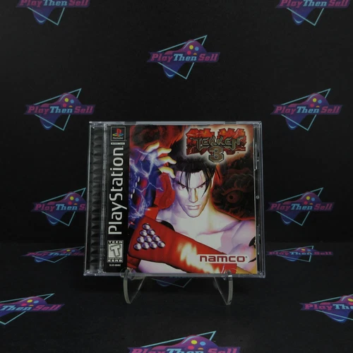 Tekken 3 Black Label PS1 PlayStation 1 MD Complete CIB - (See Pics)