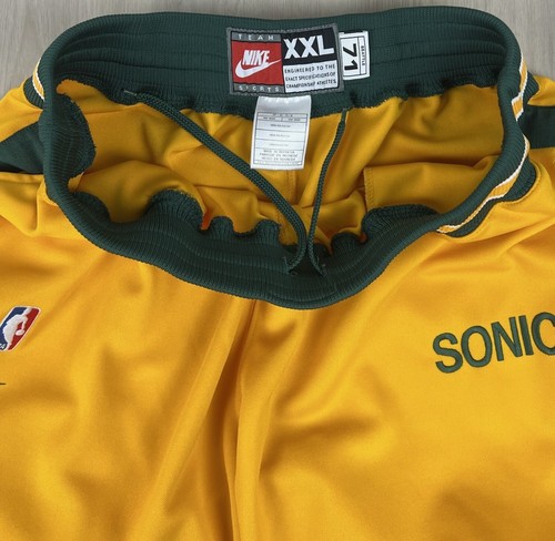 Vintage Nike Seattle Super Sonics Authentic Tear Away Sweat Pant Warm Up Men XXL - Picture 5 of 7