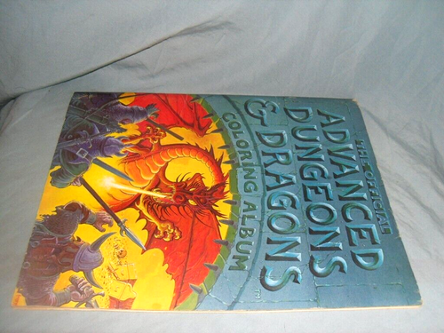 THE OFFICIAL ADVANCED DUNGEONS & DRAGONS COLORING ALBUM (RARE/UNUSED FROM 1979!) - Picture 6 of 18