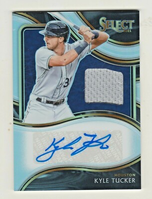 2021 Panini Select SIGNATURE MATERIALS AUTO RELIC HOLO PRIZM KYLE TUCKER 12/49