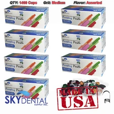 1400 Cups Medium Assorted Flavors Dental Prophy Paste Prophylaxis