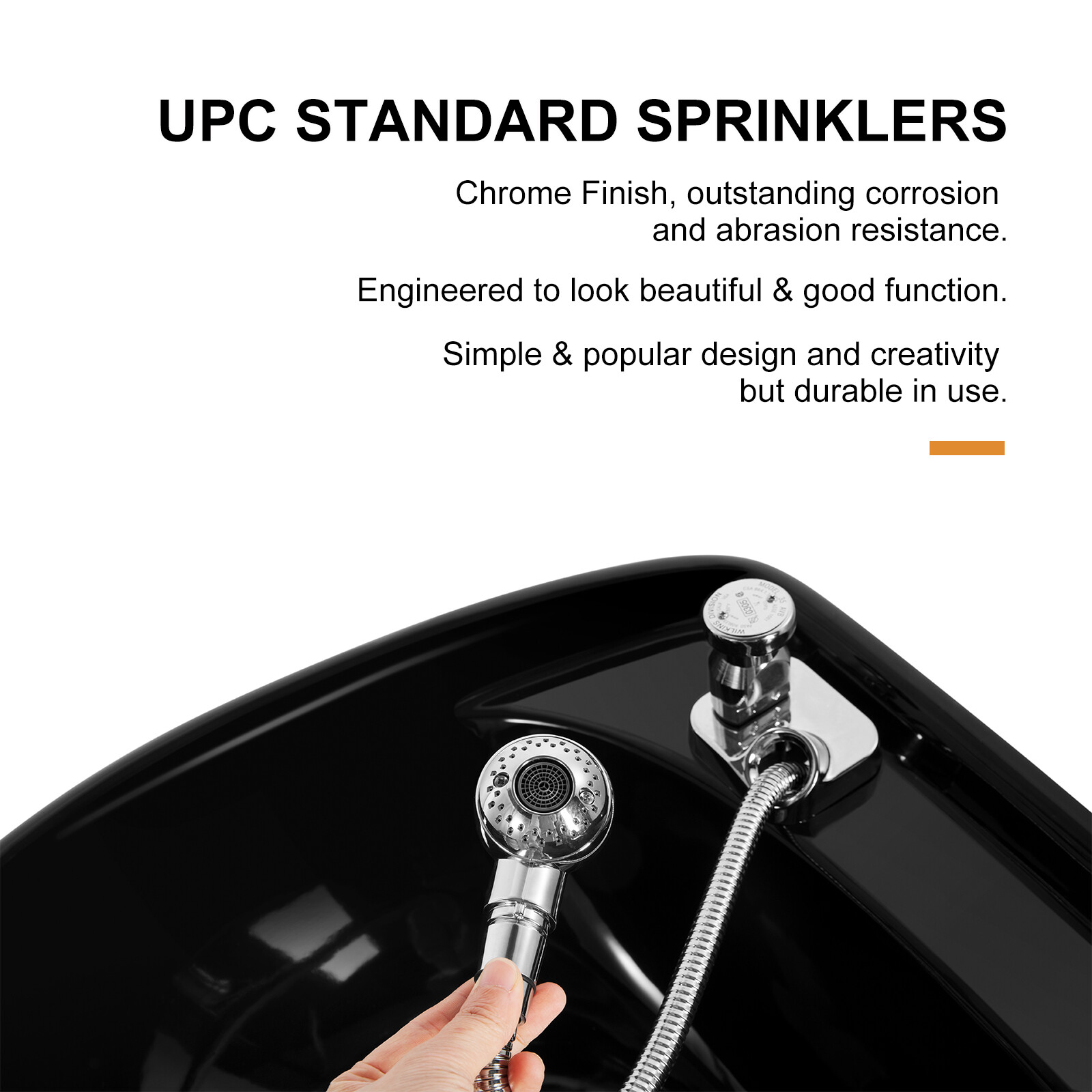 Pro Backwash Unit Ceramic Shampoo Bowl Salon Beauty Stylist Station w/Footrest