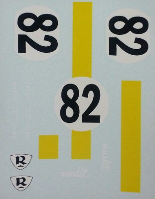 Repro 1/24 Russkit Lotus-Ford Decal Set