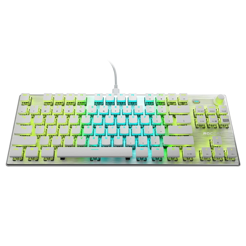 ROCCAT Vulcan TKL Pro PC USB-C Gaming Keyboard AIMO RGB Lighting White ROC12642 - Image 4 of 4