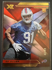 2019 Panini XR ED OLIVER Rookie #154 ORANGE RC /99 *Buffalo Bills*