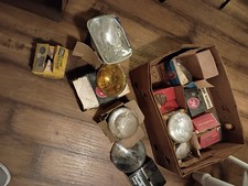 Box Of 14 Old Headlights Headlamps Antique Box Of 14 Old Headlights Headlamps Antique