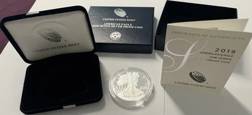 2019-W American Silver Eagle Proof — photo from another recent sale