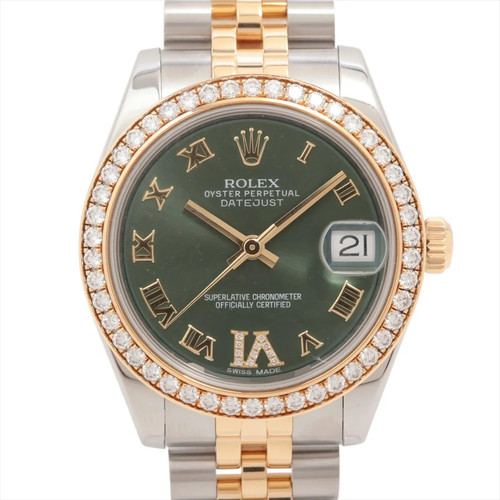 Rolex Datejust 178383 SS×YG SS×YG AT Olive green dial