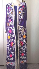 Ladies Party Eid Long Abaya Style 2 Piece Outfit Floral Design