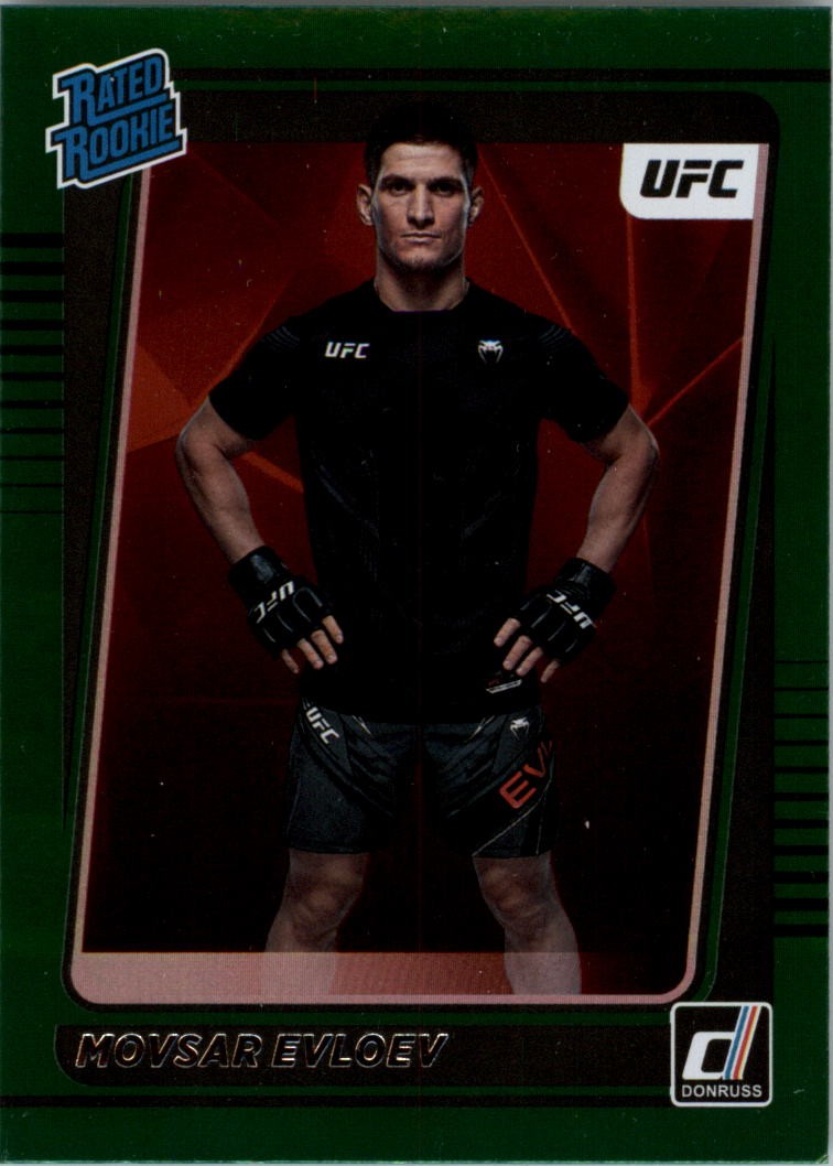 2022 Donruss UFC Green Flood #218 Movsar Evloev - UFC