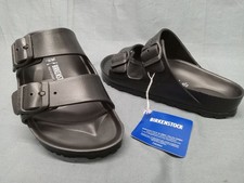 Birkenstock Arizona EVA Sandals Black Girls Size 1.5K NEW NO BOX