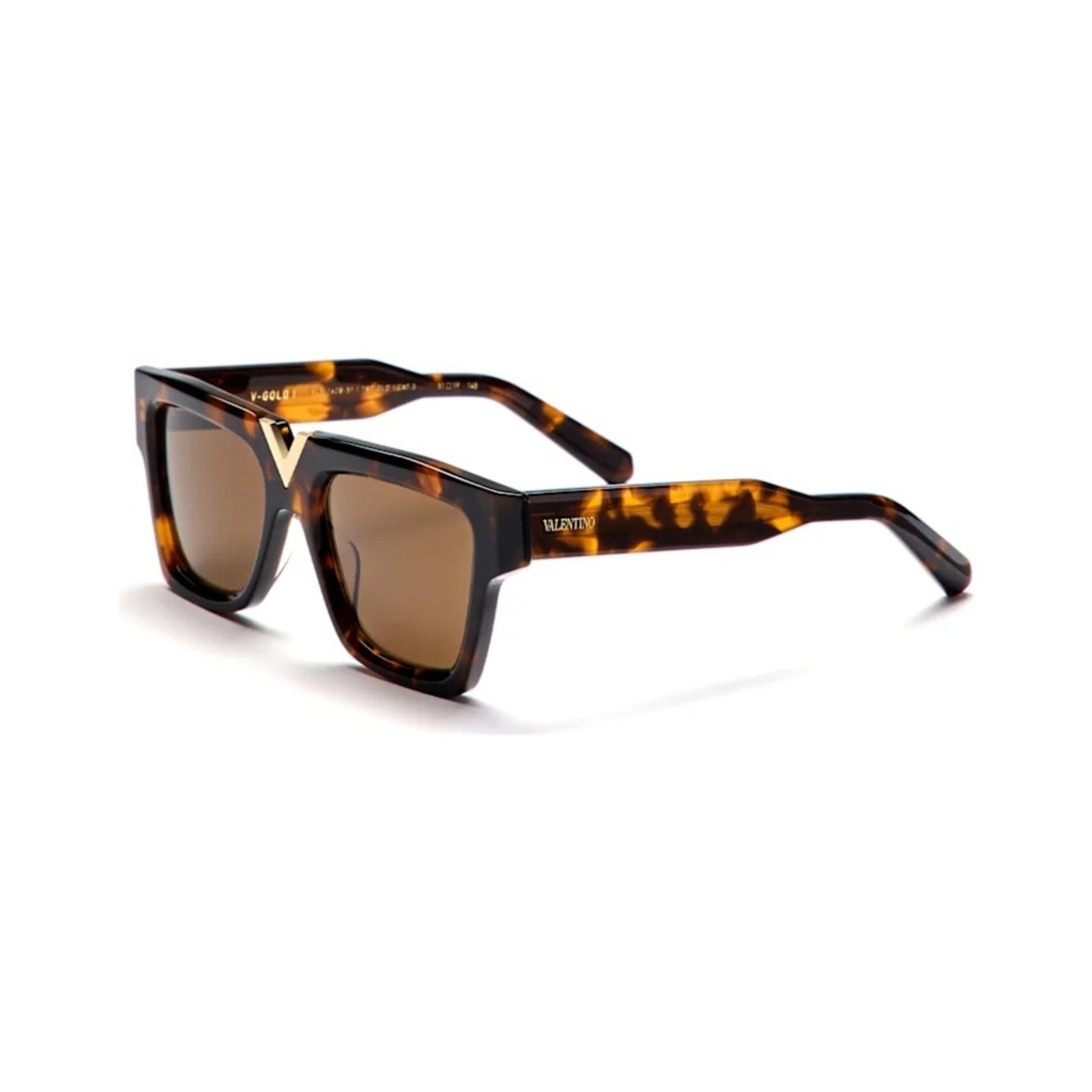  New! Valentino V GOLD I VLS 162B, Tortoise Shell Sunglasses, Authentic thumbnail 6