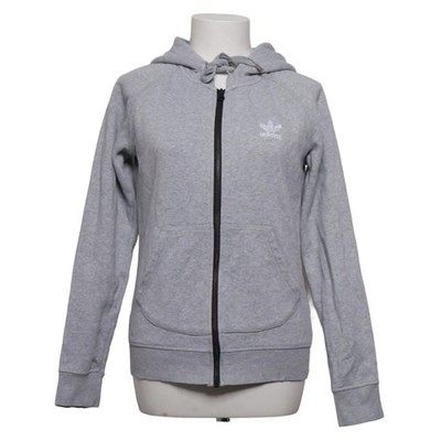 Adidas, Kapuzenpullover, Größe: 36, Grau, Baumwolle/Polyester, Einfarbig #AGI
